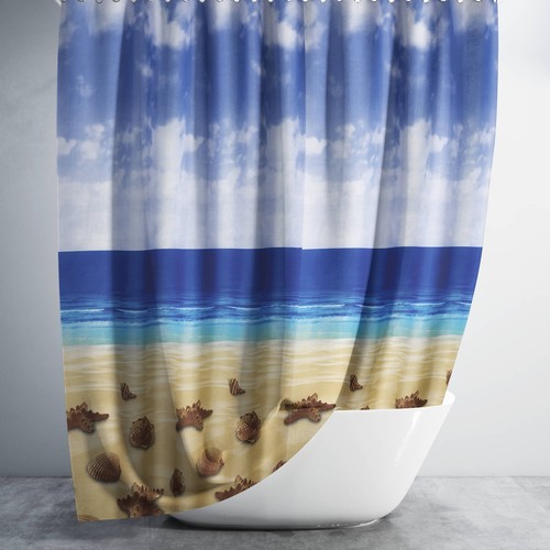 Fabric bathroom shower - fabric, curtain