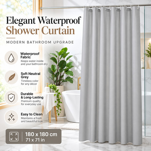 Shower curtain waterproof - shower,