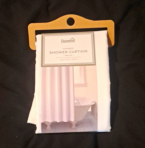 Dunelm ceramic shower curtain - dunelm,