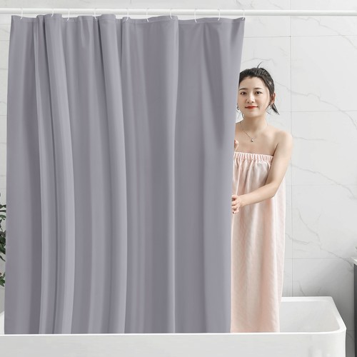 Grey peva shower curtain - shower,