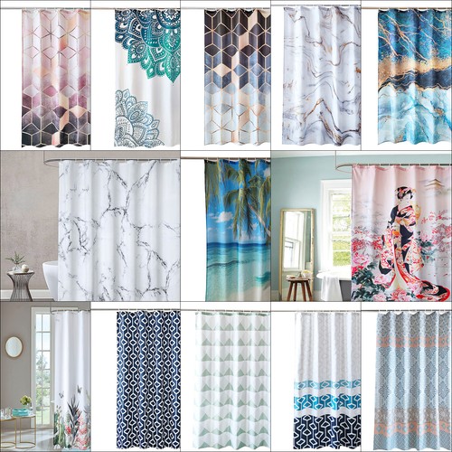 Polyester shower curtain - curtain, heavy