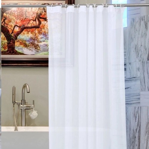 Plain shower curtain mould - curtain,