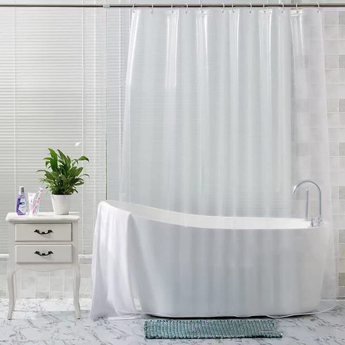 Transparent shower curtain - transparent,