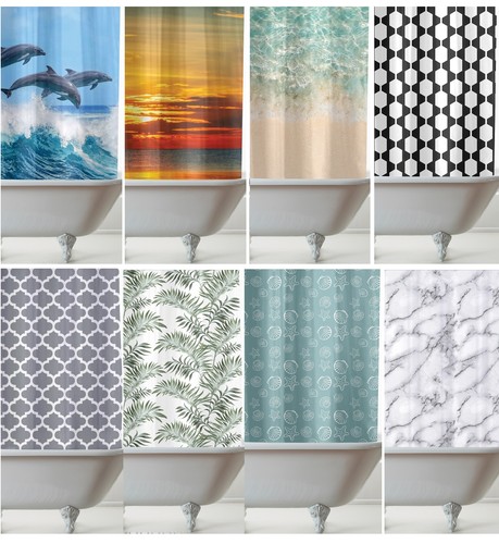 Shower curtain modern - shower,